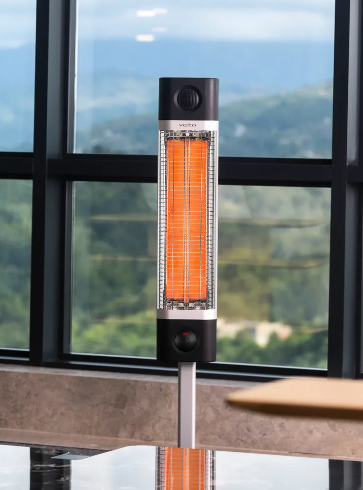 alefactor infrarrojo portátil Veito CH1500 Gris metálico