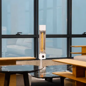 Calefactor infrarrojo portátil Veito CH1500 Blanco minimalista.