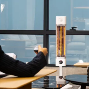 Calefactor infrarrojo portátil Veito CH1500 Blanco minimalista.